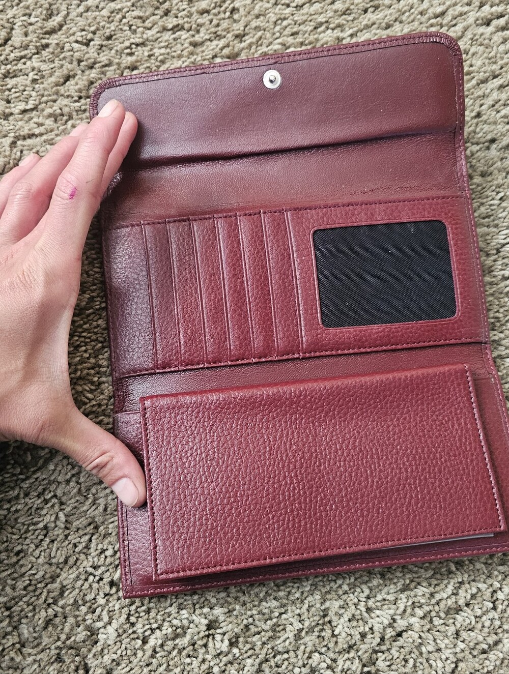 Vintage kate spade Red Leather Clutch - Picture 3 of 6